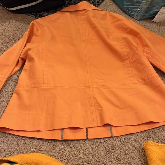 Lafayette 148 orange blazer 2 - Picture 8 of 8